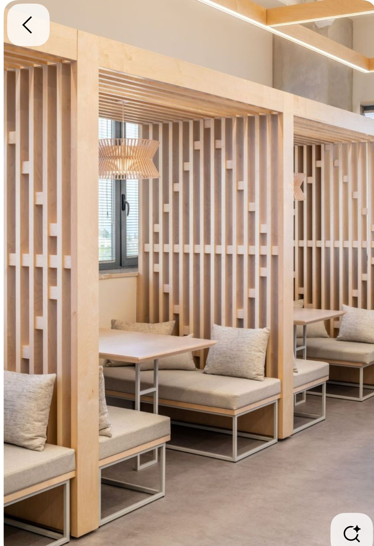 Modern aesthetic booths